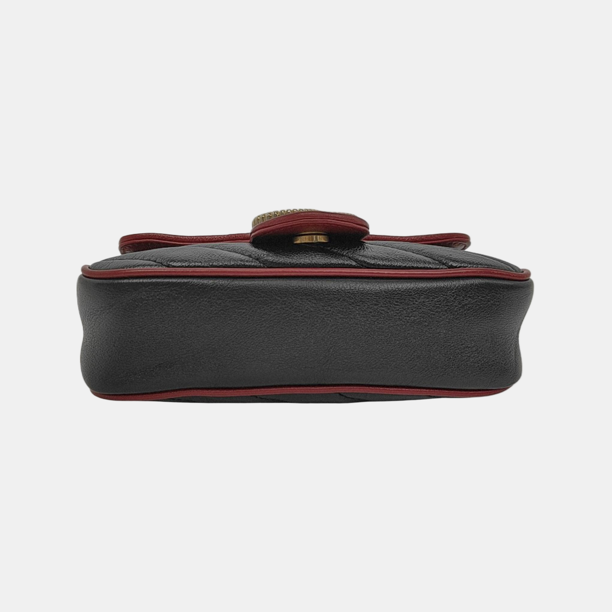 GG Marmont Super Mini Quilted Calfskin Black