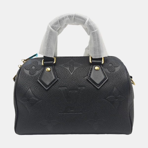 SPEEDY 20 Monogram Calfskin Black