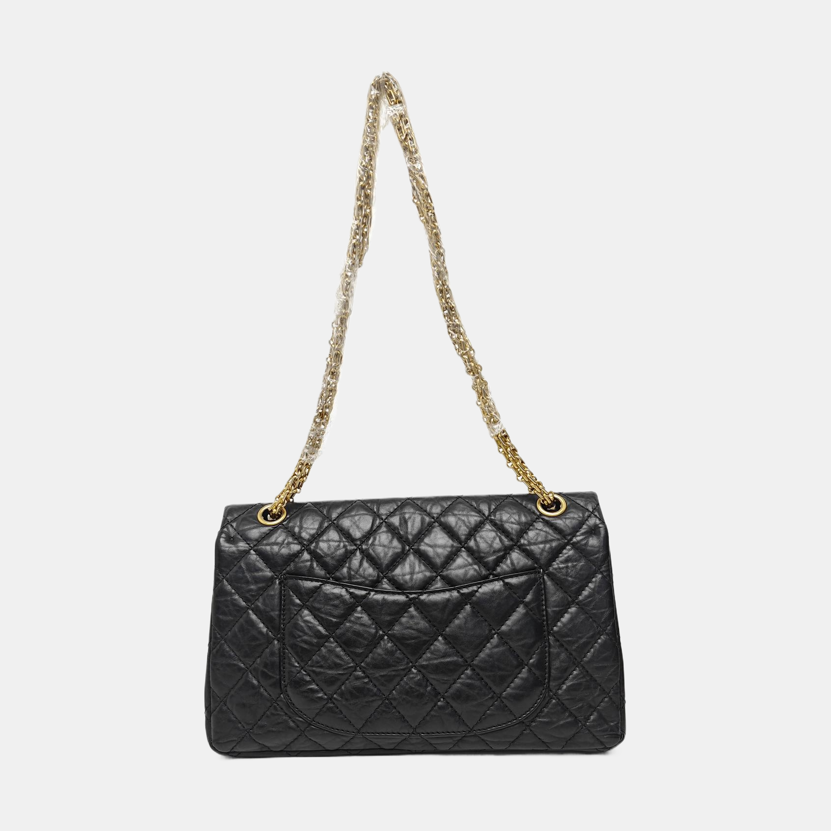 2.55 227 (jumbo) Quilted Calfskin Black