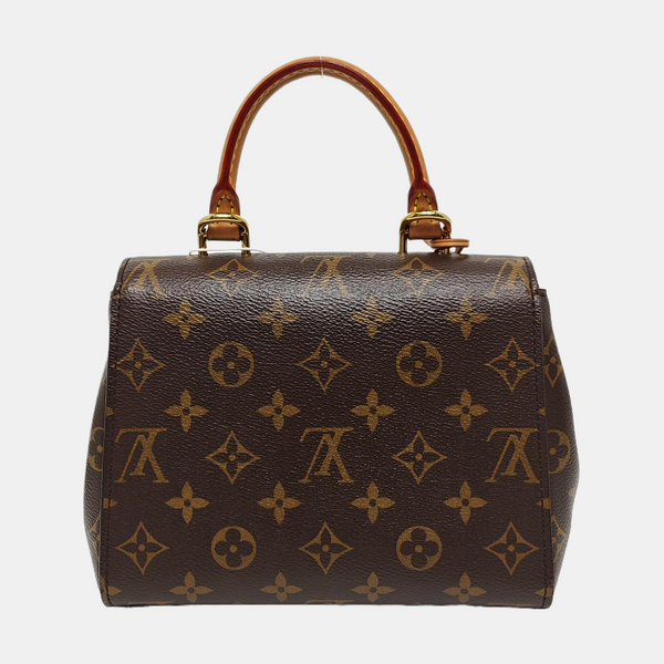 CLUNY PM Monogram Coated Canvas Brown