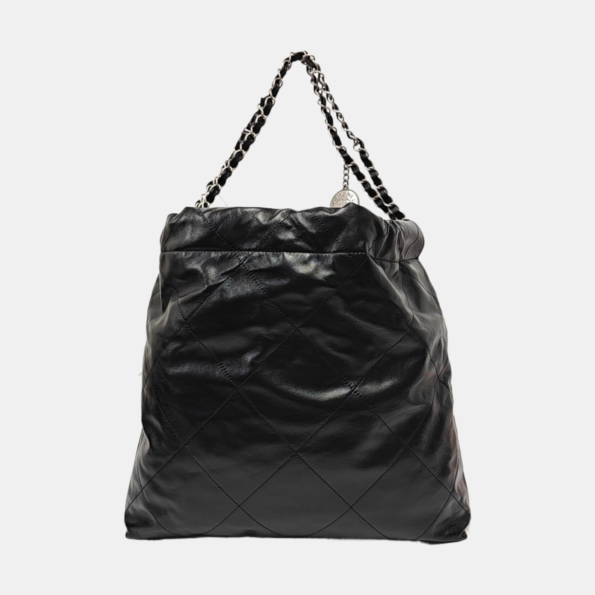 CHANEL 22 Small Quilted Calfskin Black