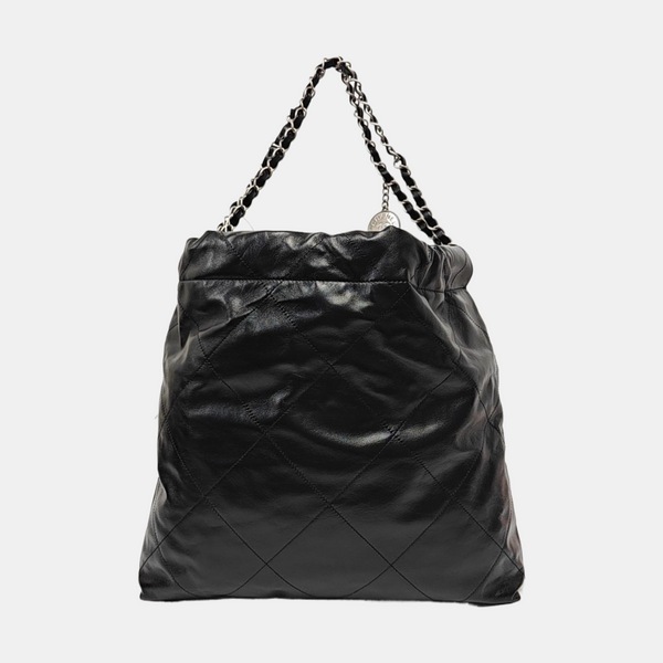 CHANEL 22 Small Quilted Calfskin Black