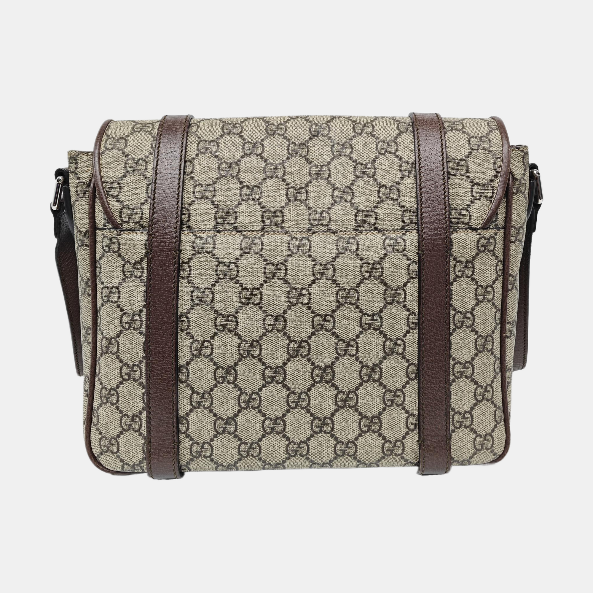 Monogram Coated Canvas Shoulder Bag Brown