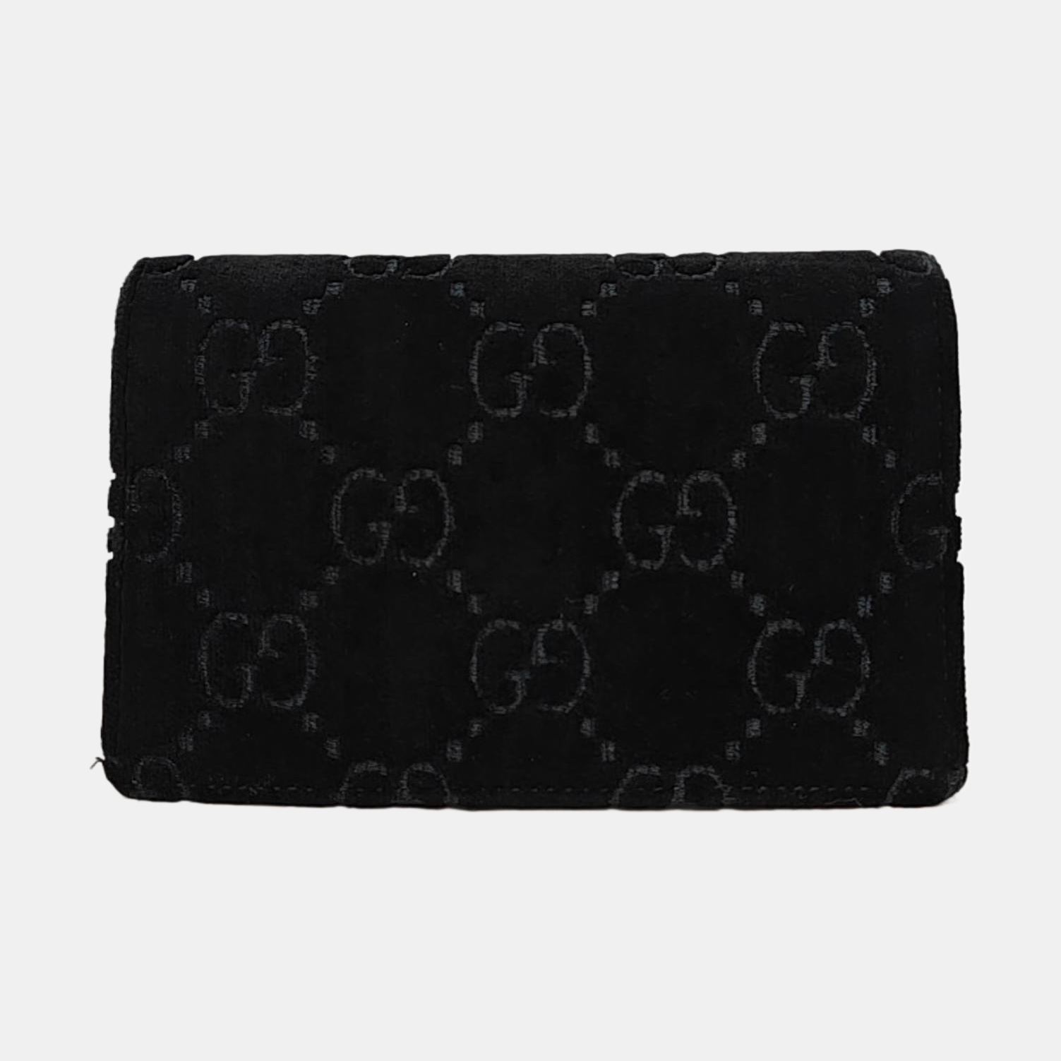 Dionysus Super Mini Monogram Suede Black