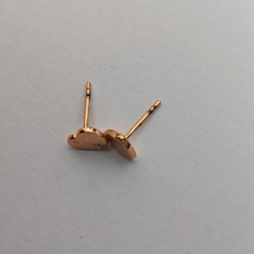925 Sterling Silver Rose Gold Stud Earrings