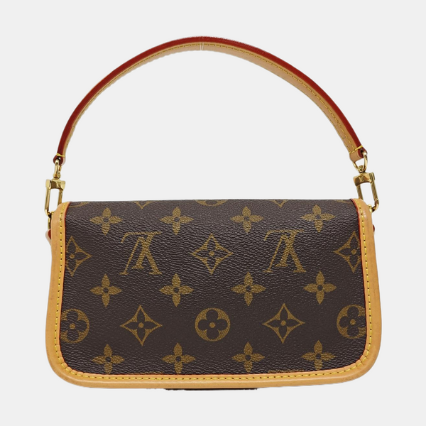 DIANE Nano Monogram Coated Canvas Brown