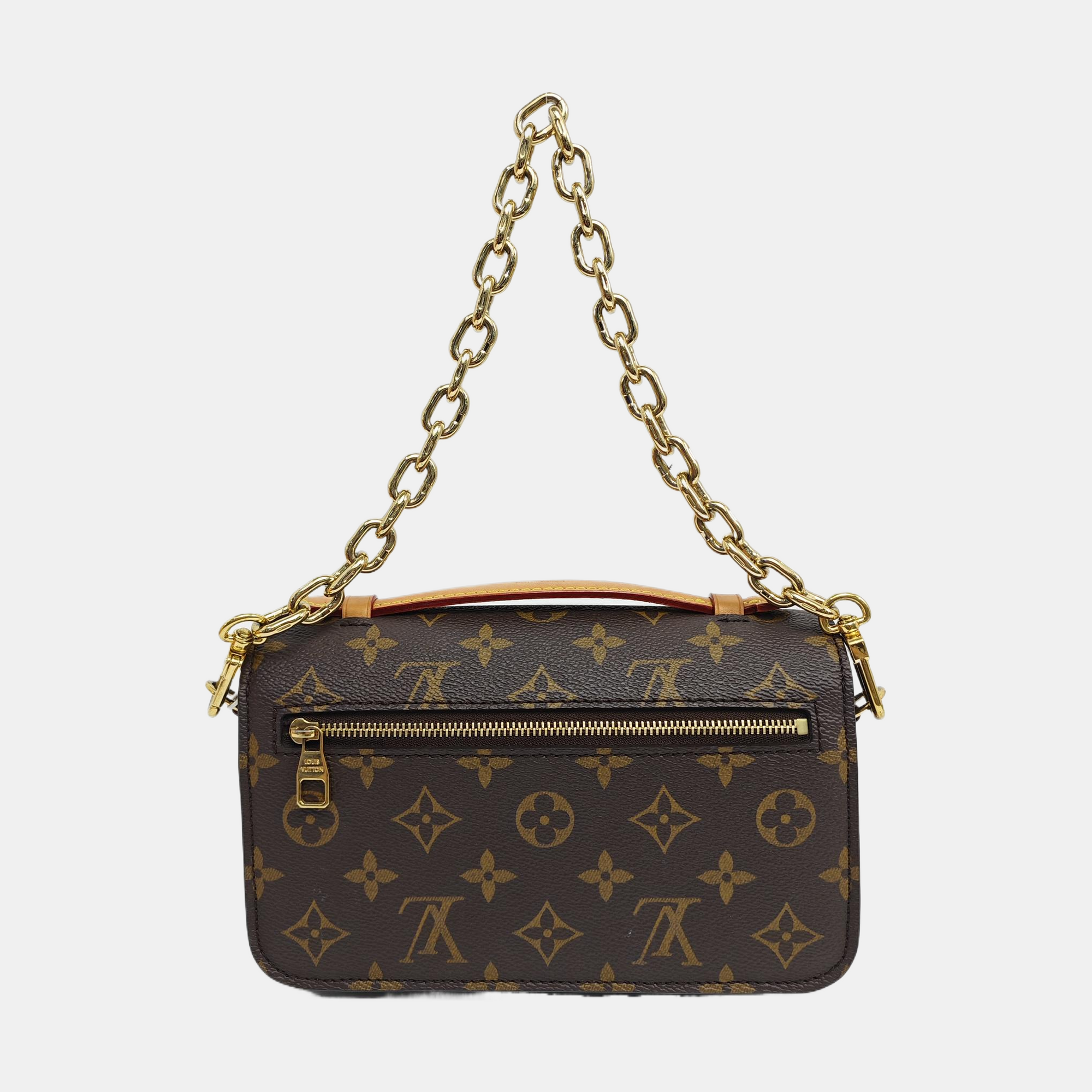 MÉTIS EAST WEST Monogram Coated Canvas Brown