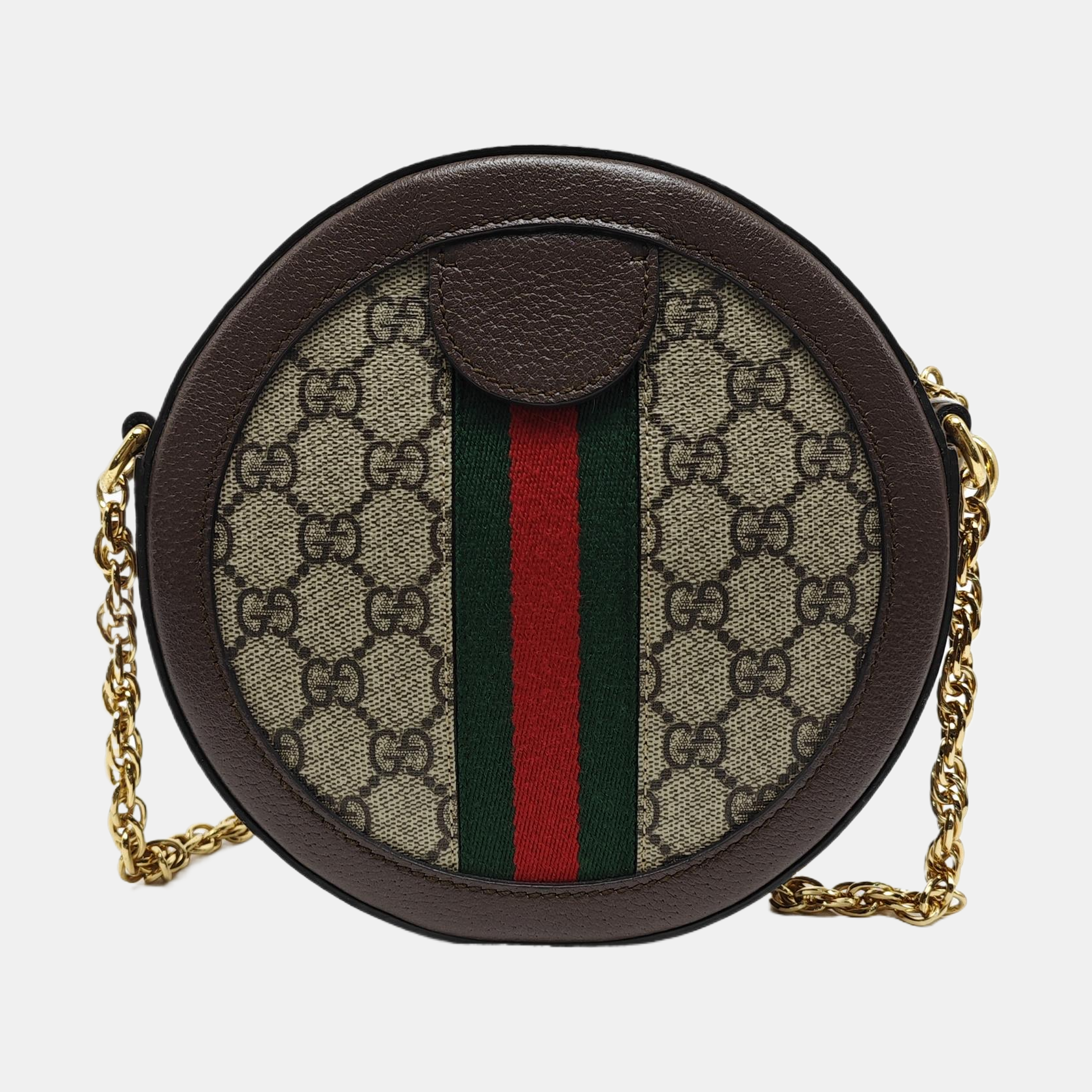 Authenticated pre-owned  Ophidia Mini Monogram Coated Canvas Beige - Shoulder Bag at Looply