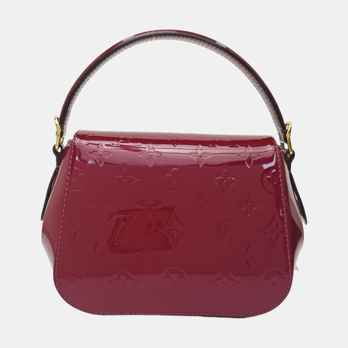 PASADENA PM Monogram Patent Leather Red