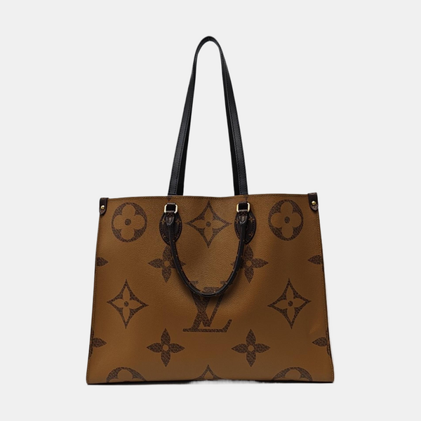 Authenticated pre-owned  ONTHEGO Monogram Coated Canvas Brown - Tote Bag at Looply