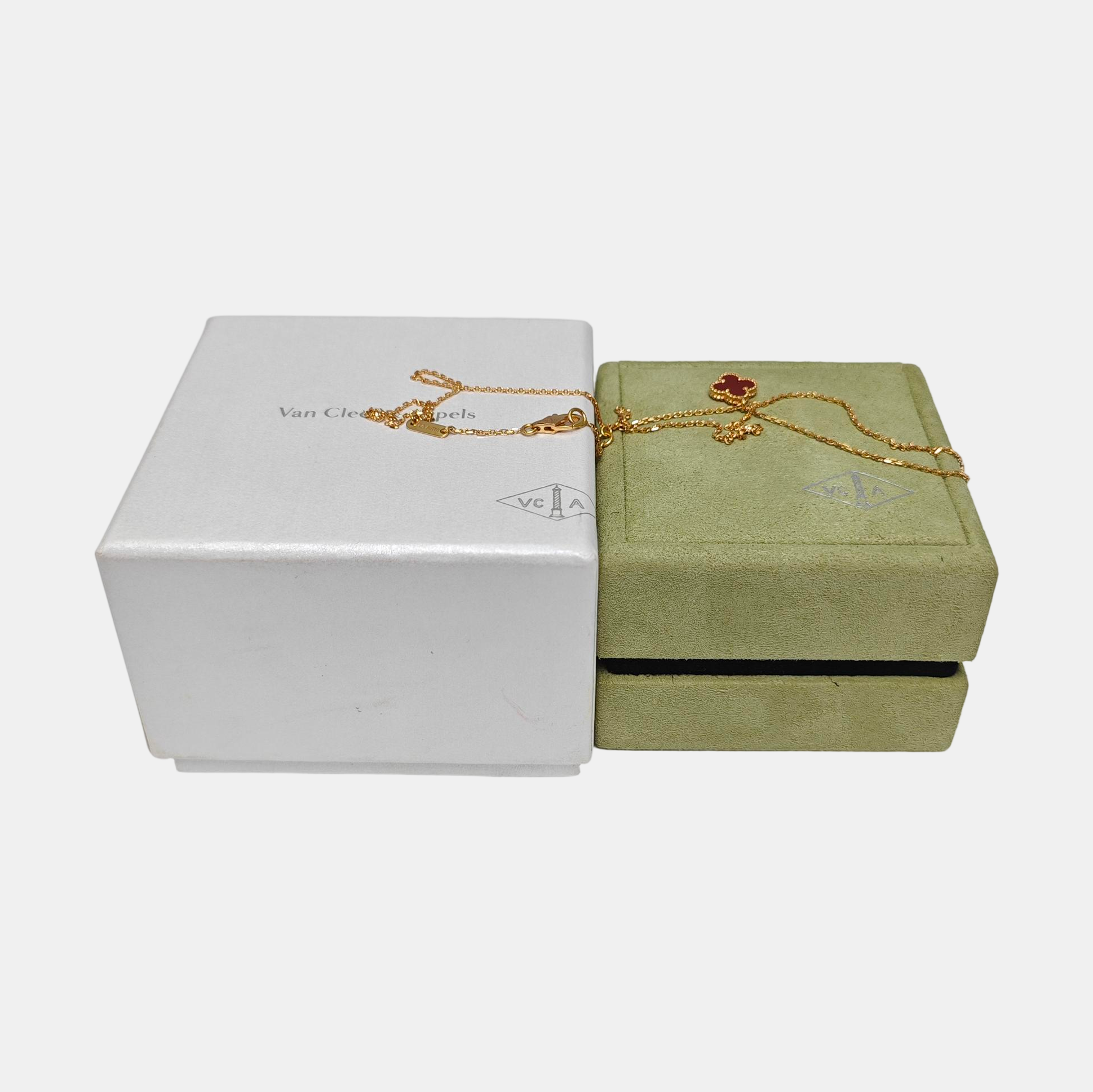 Sweet Alhambra 18k Rose Gold Necklace