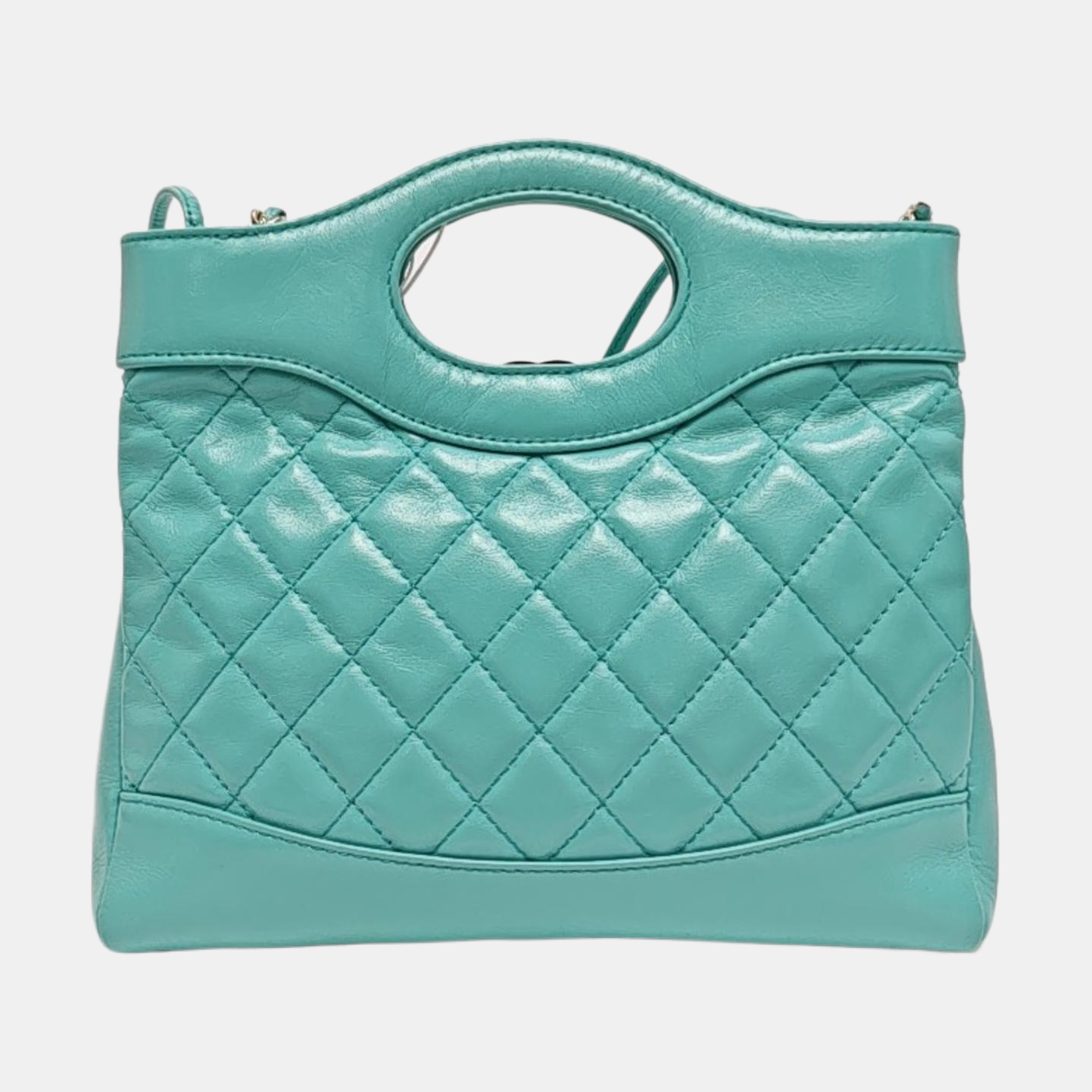 CHANEL 31 Mini Quilted Calfskin Blue