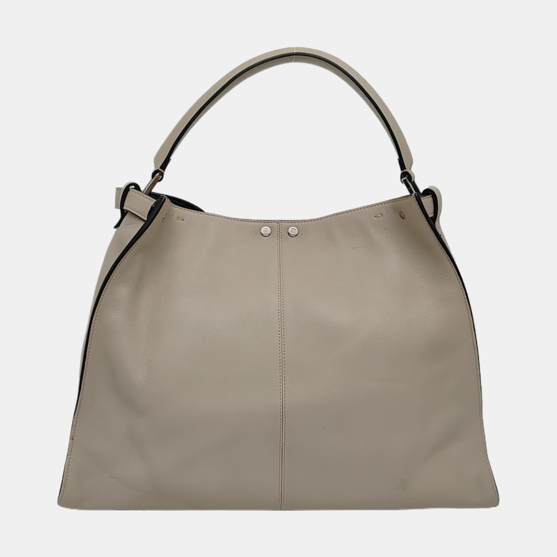 Authenticated pre-owned  Peekaboo Essential Calfskin White - Tote Bag at Looply