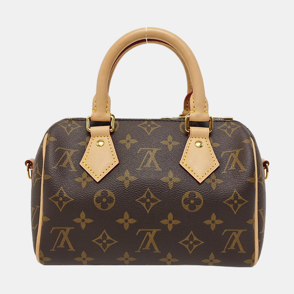 SPEEDY 20 Monogram Coated Canvas Brown