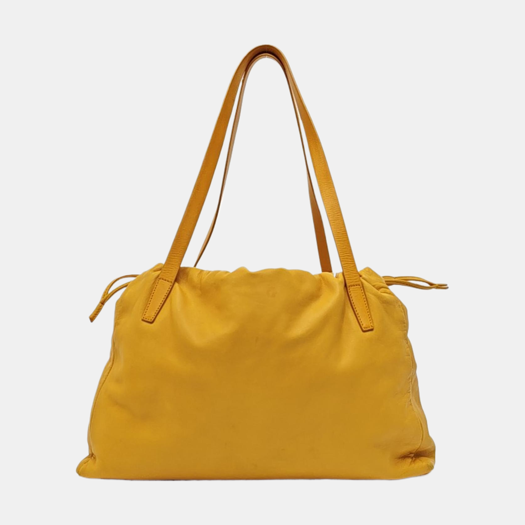 Calfskin Top Handle Bag Yellow