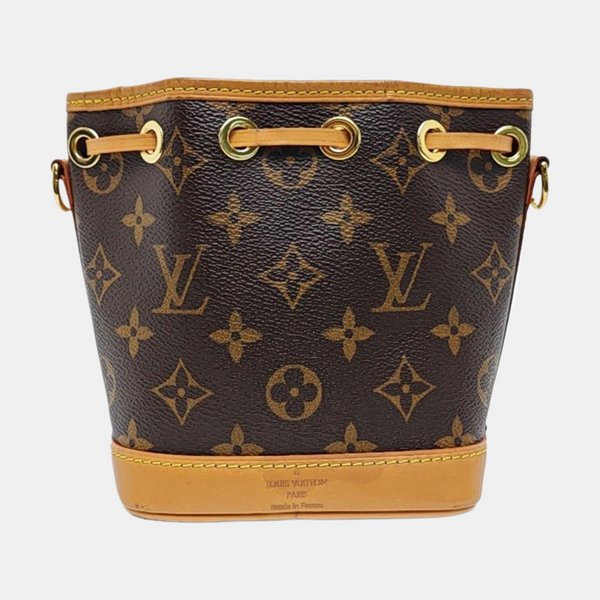 NOÉ Nano Monogram Coated Canvas Brown
