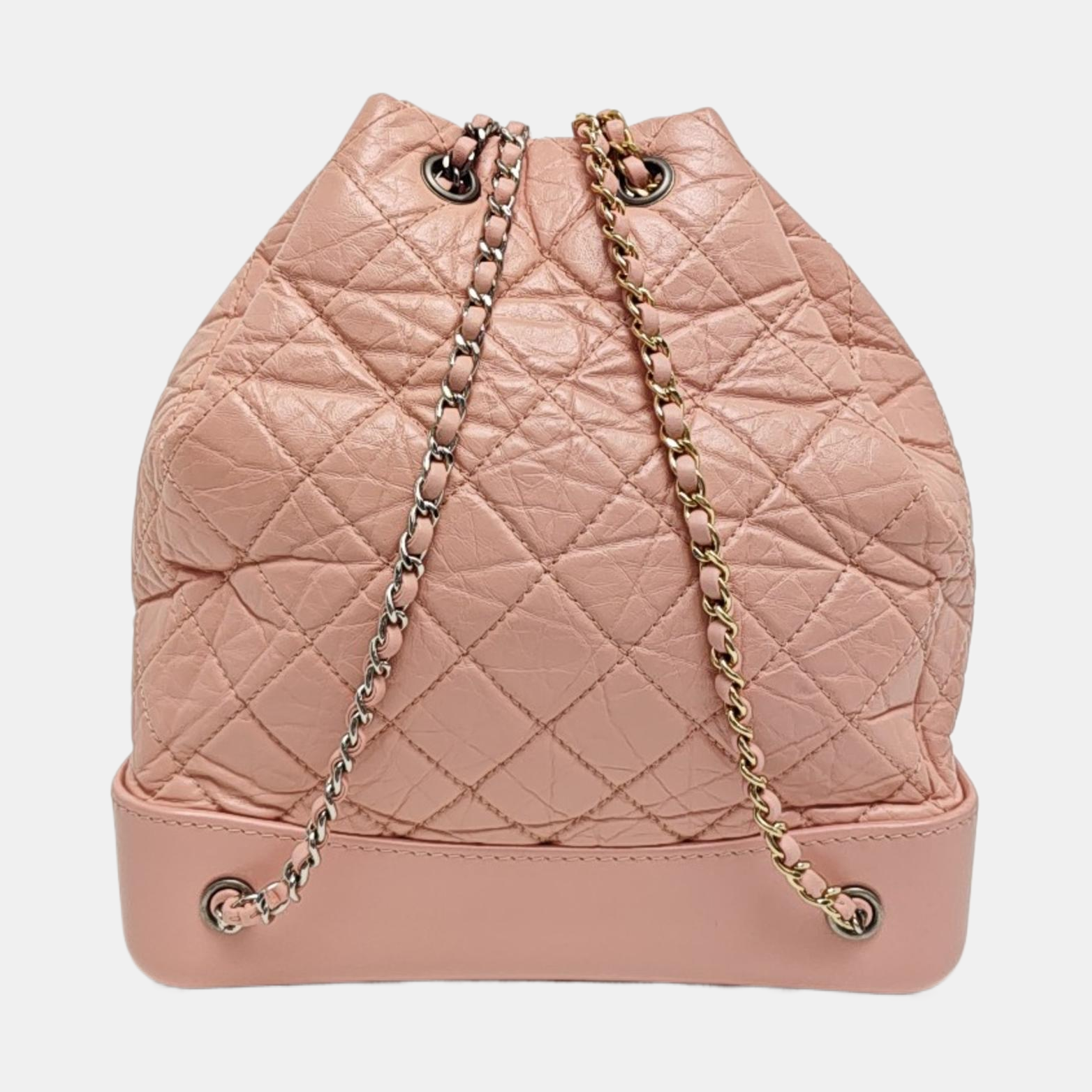 GABRIELLE Medium Quilted Calfskin Pink