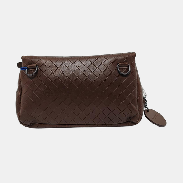 Authenticated pre-owned  Messenger Lambskin Brown - Crossbody Bag at Looply