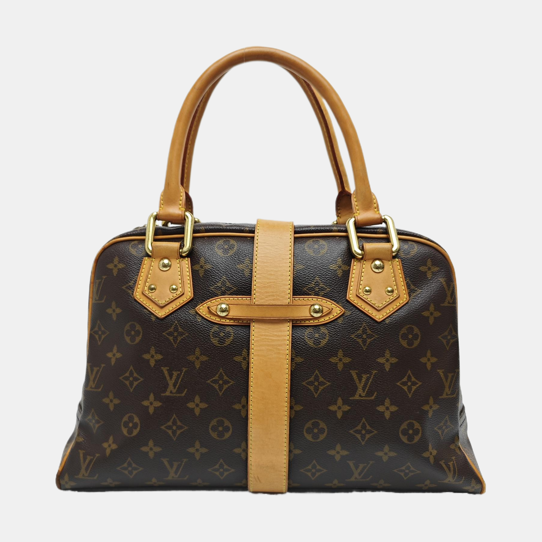MANHATTAN GM Monogram Coated Canvas Brown