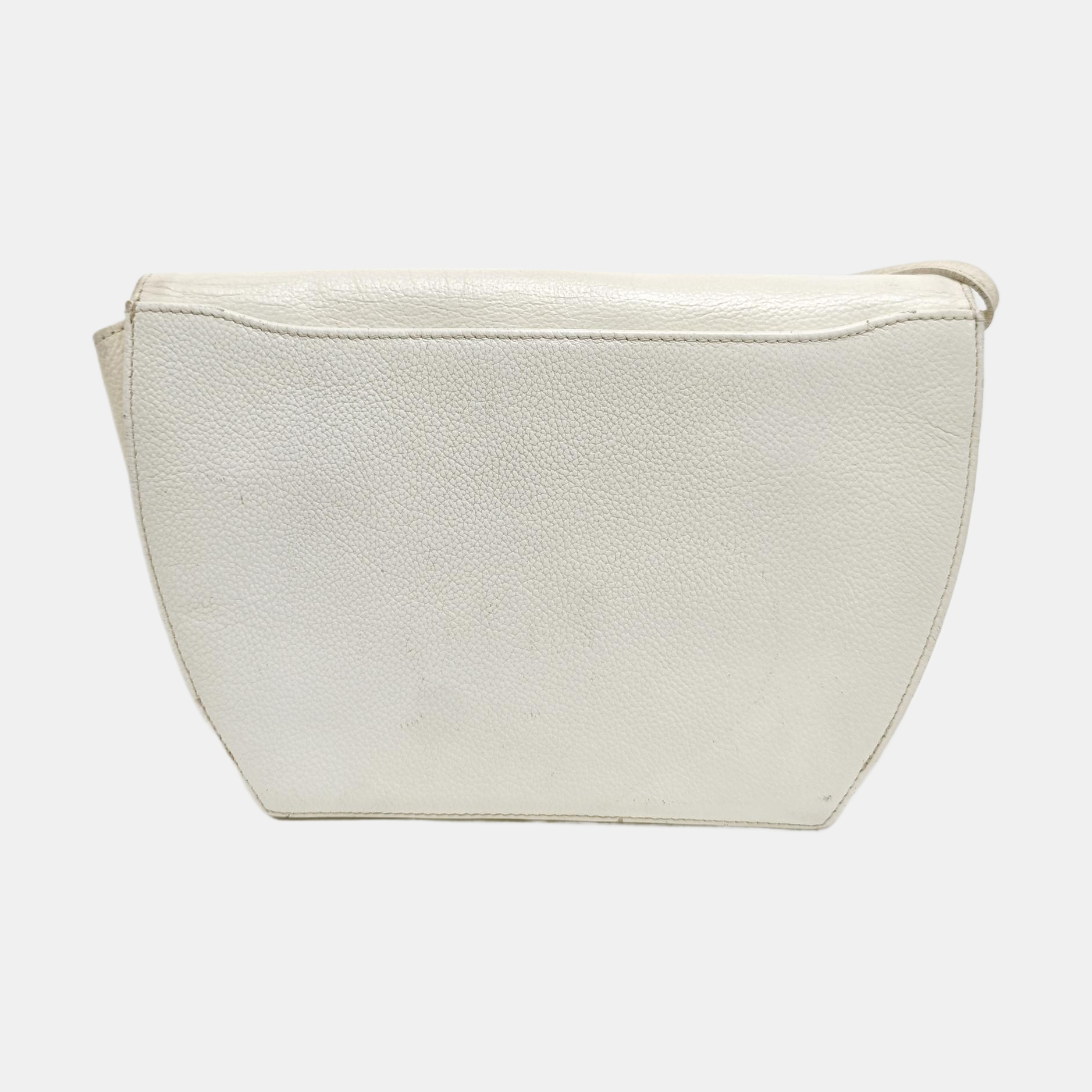 Calfskin Shoulder Bag White