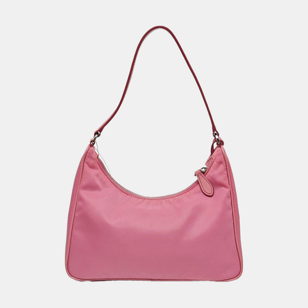 Authenticated pre-owned  Re-Edition2005 Mini Nylon Red - Top Handle Bag at Looply