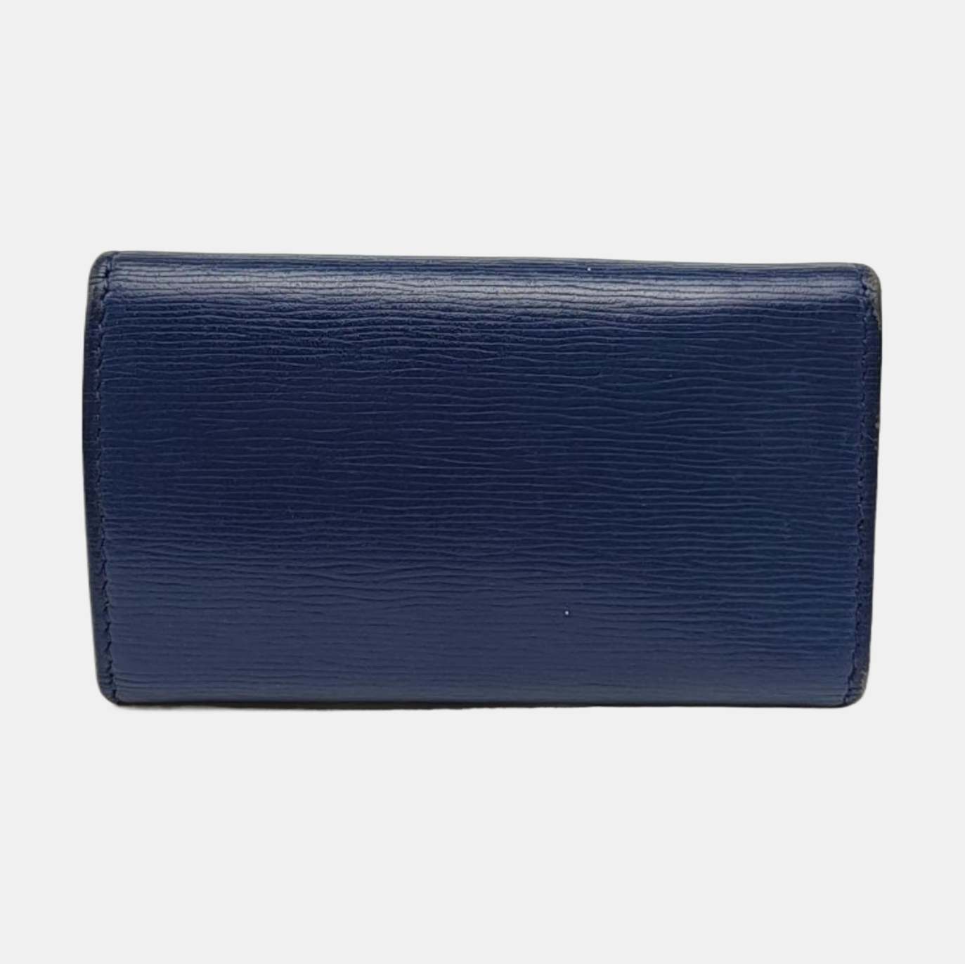 Saffiano Calfskin Key Pouch Blue