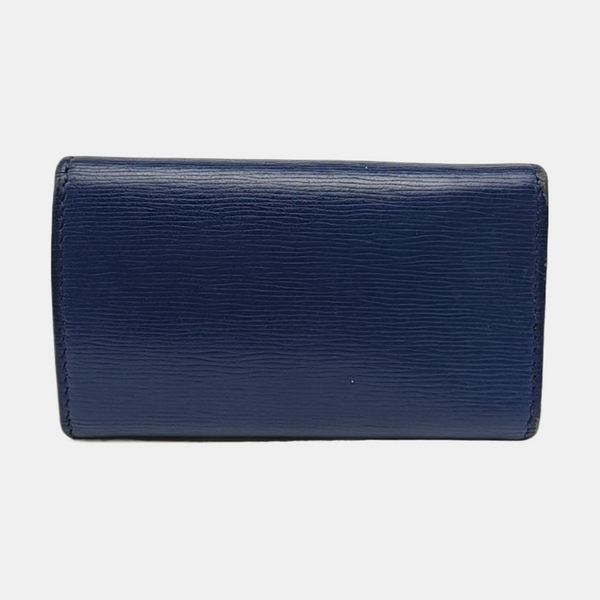 Saffiano Calfskin Key Pouch Blue