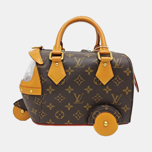 Monogram Coated Canvas Shoulder Bag Mini Brown