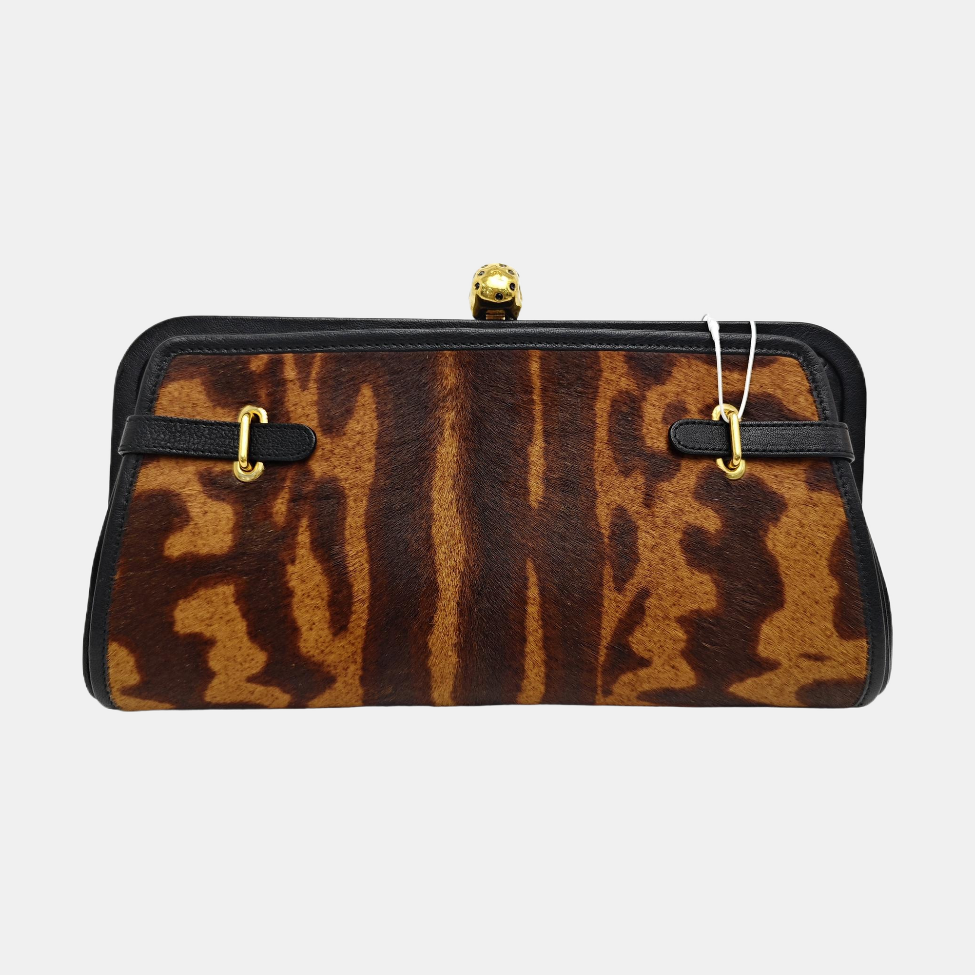 Horsehair Clutch Black
