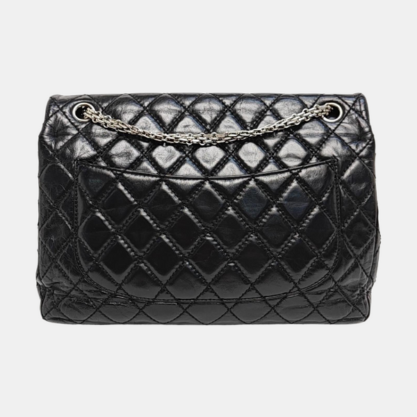 2.55 Maxi Quilted Calfskin Black