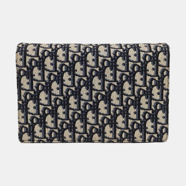 Saddle Mini Oblique Canvas Blue