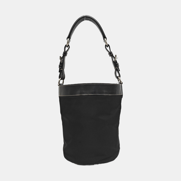 Nylon Bucket Bag Black