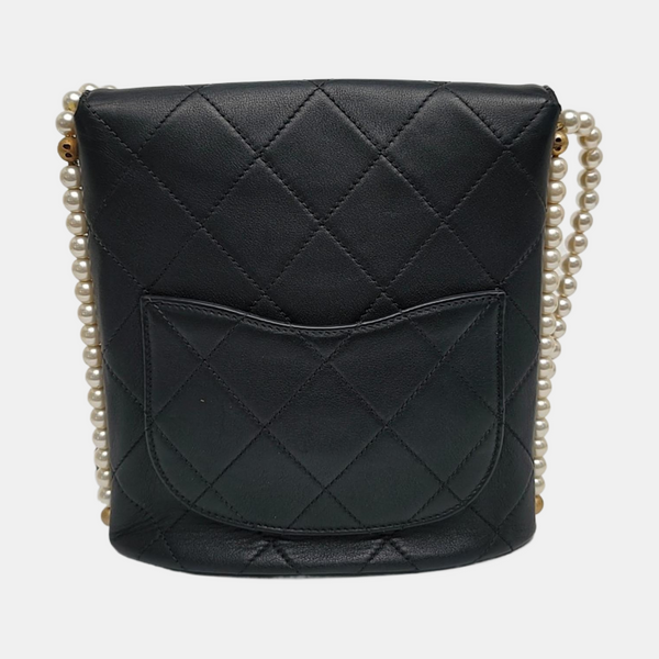 Small Quilted Calfskin Black