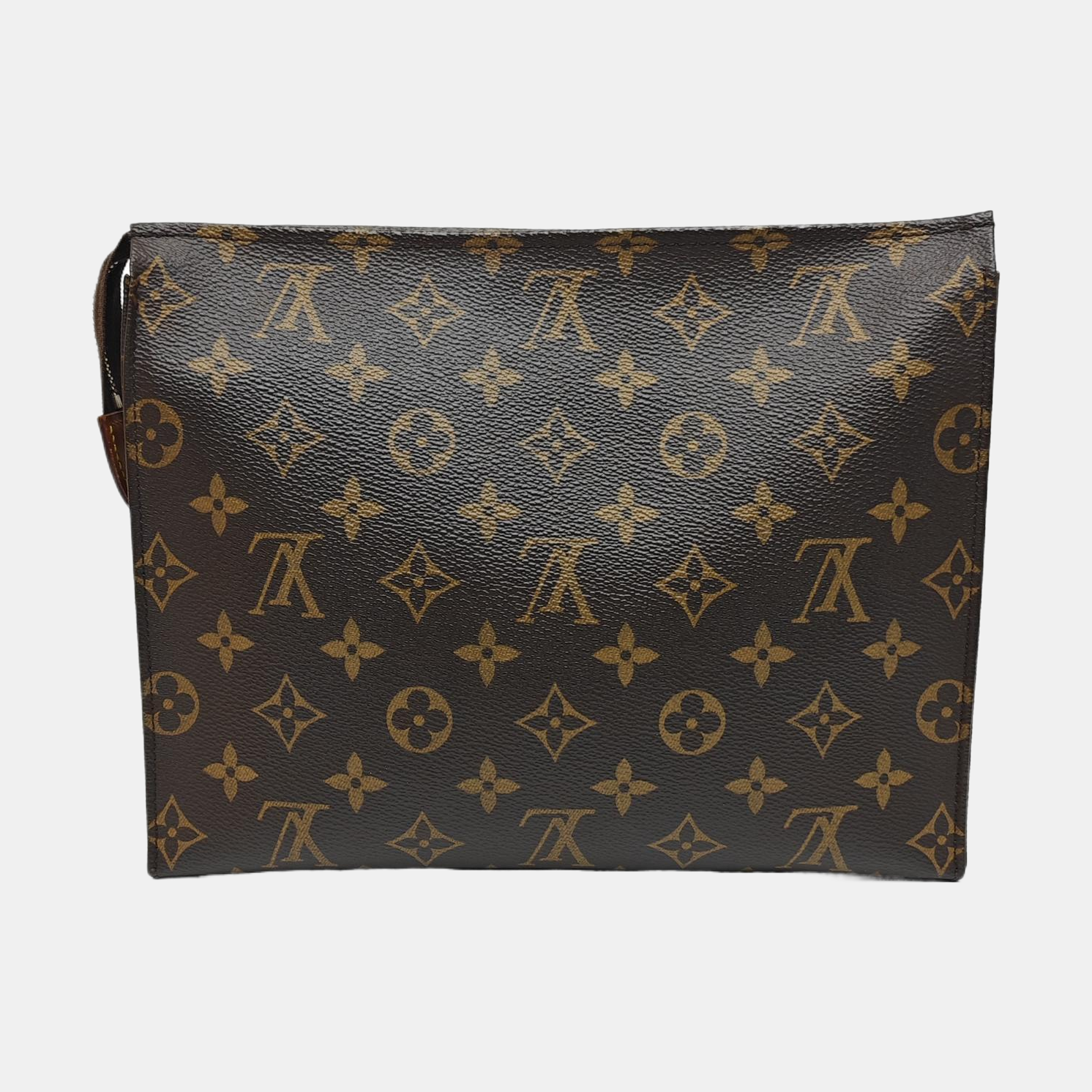 TOILET POCKET 26 Monogram Coated Canvas Brown