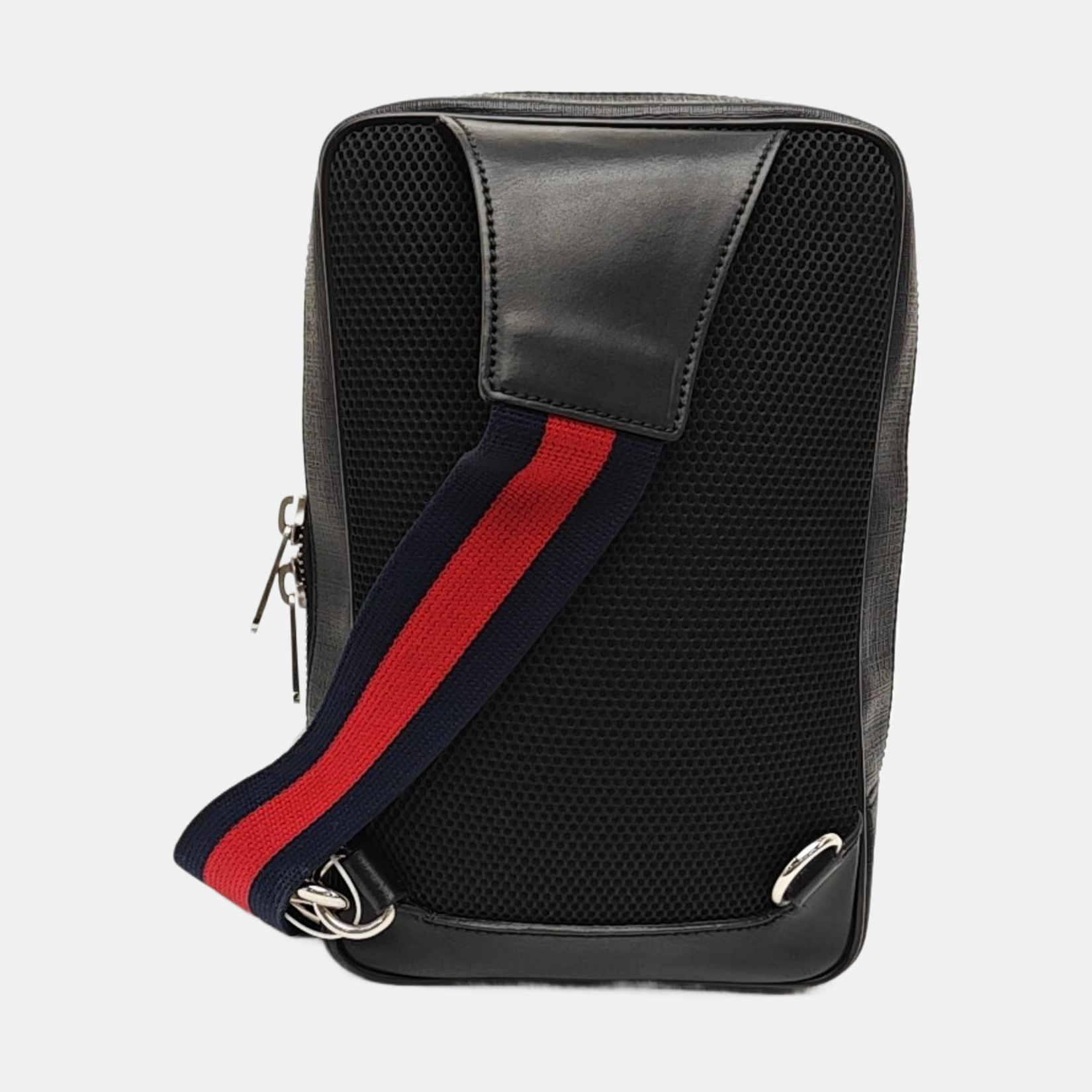 Monogram Coated Canvas Shoulder Bag Black