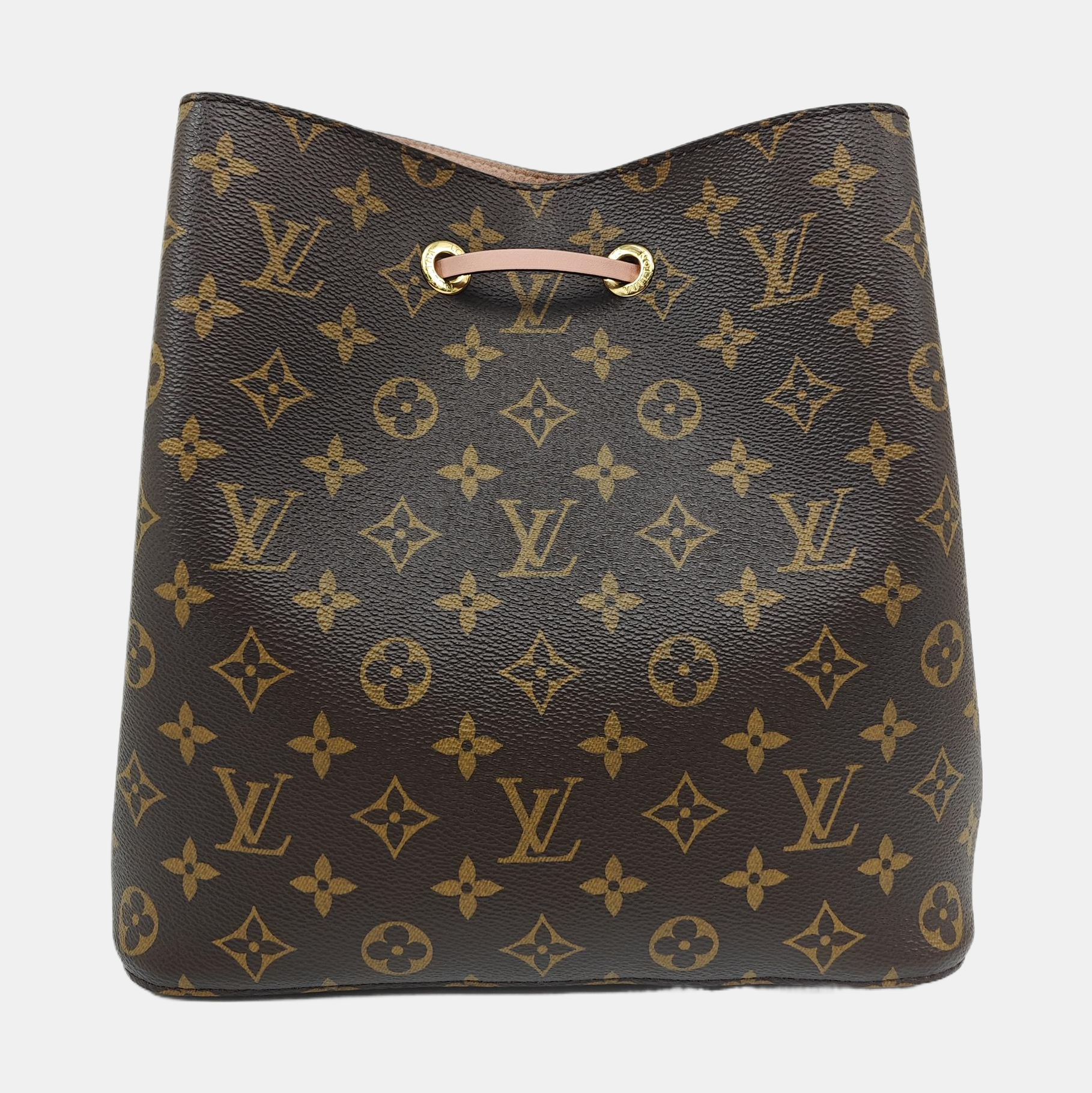 NÉONOÉ MM Monogram Coated Canvas Brown