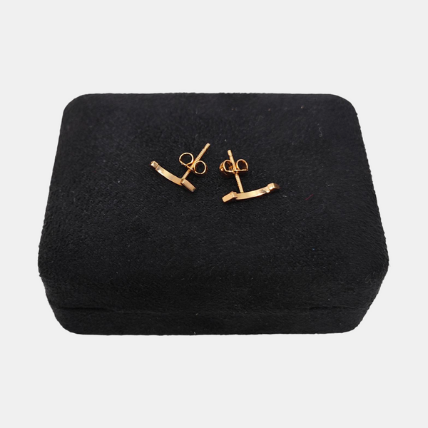Tiffany T 18k Rose Gold Stud Earrings