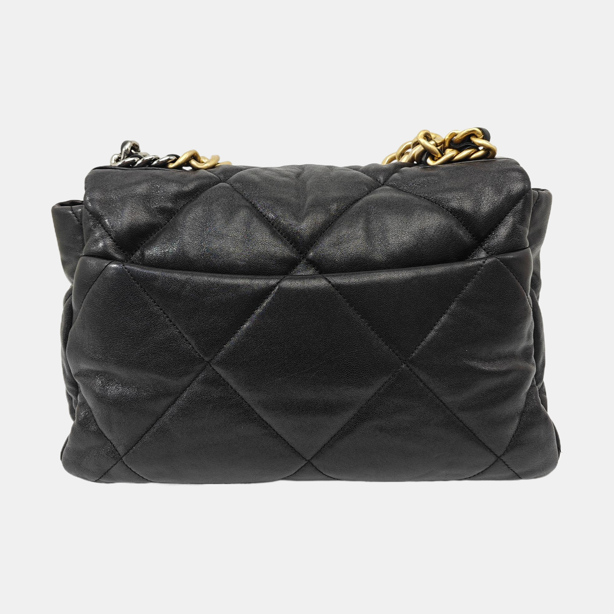 CHANEL 19 Medium Quilted Lambskin Black