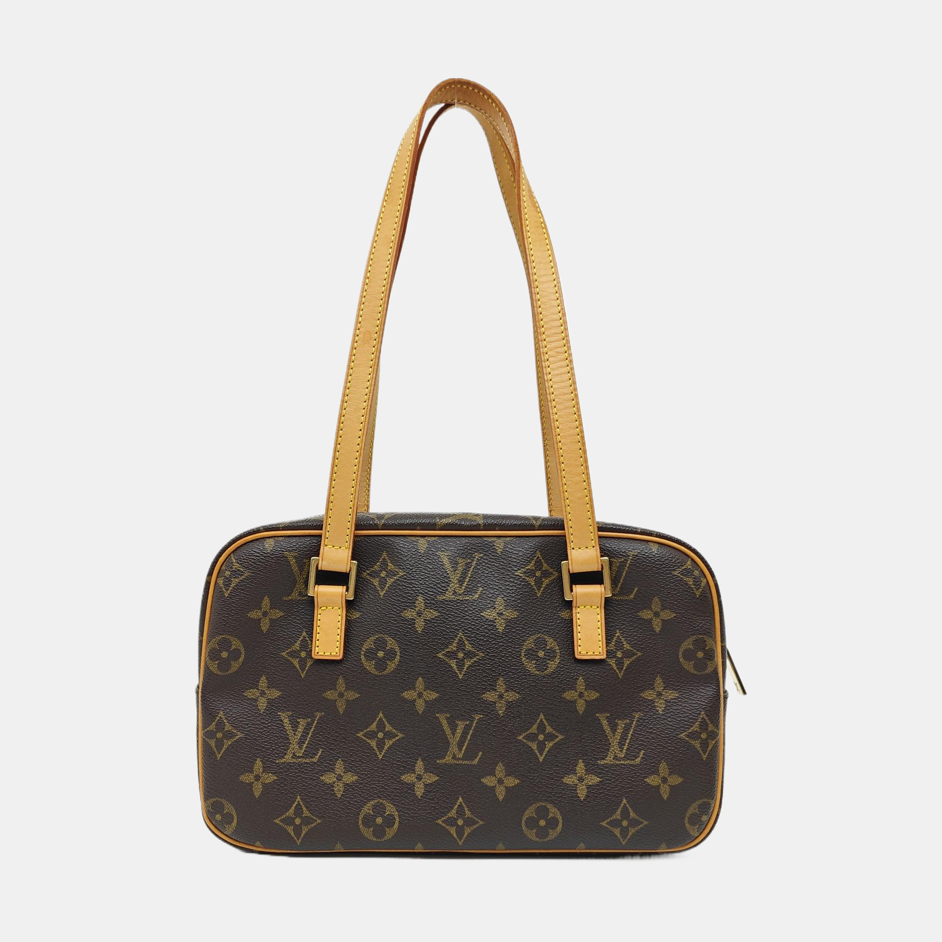 CITE MM Monogram Coated Canvas Brown