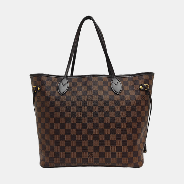 NEVERFULL MM Damier Ebene Coated Canvas Brown