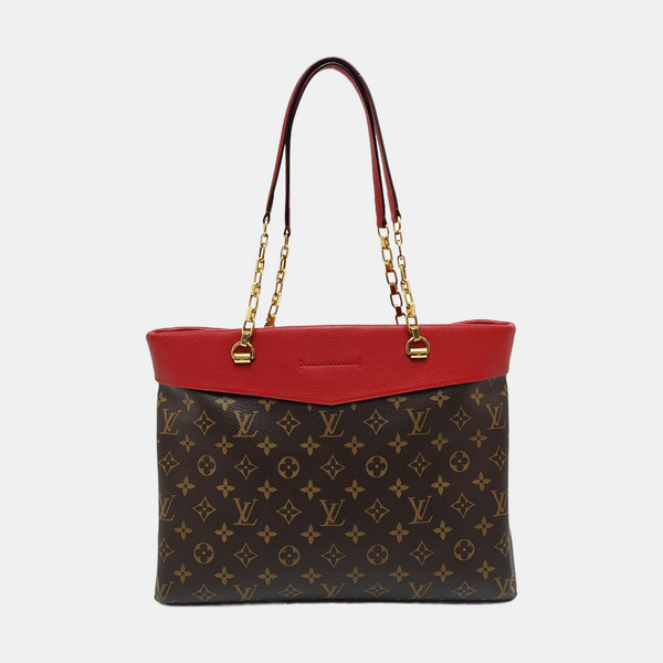 PALLAS MM Monogram Coated Canvas Brown