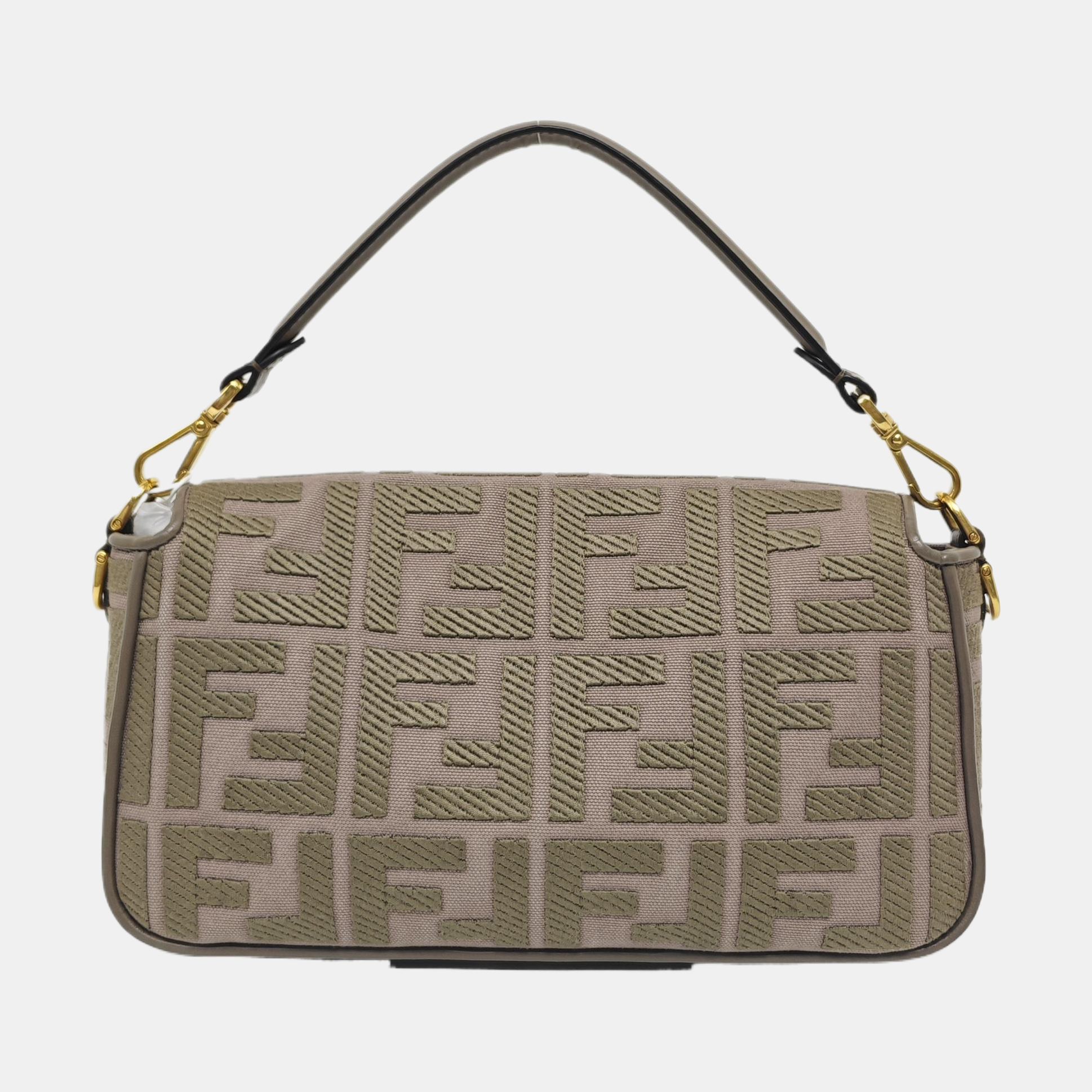 Authenticated pre-owned  Baguette Medium Fabric Brown - Shoulder Bag at Looply