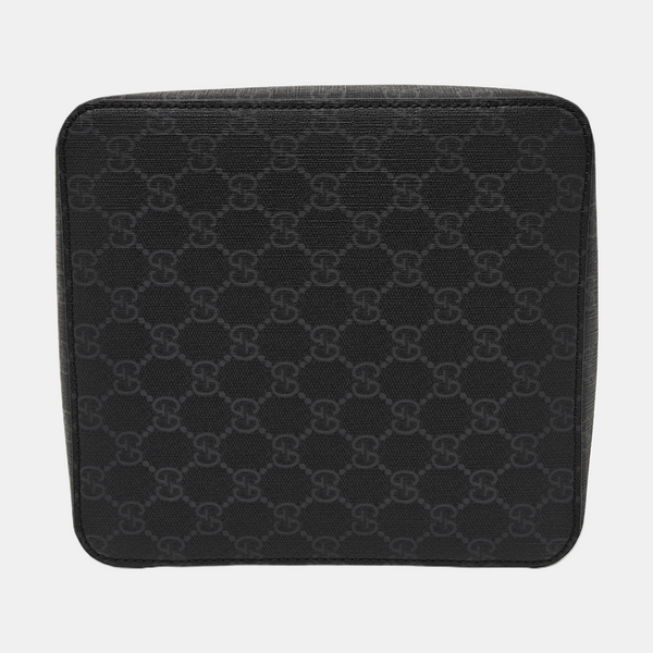Monogram Leather Clutch Black
