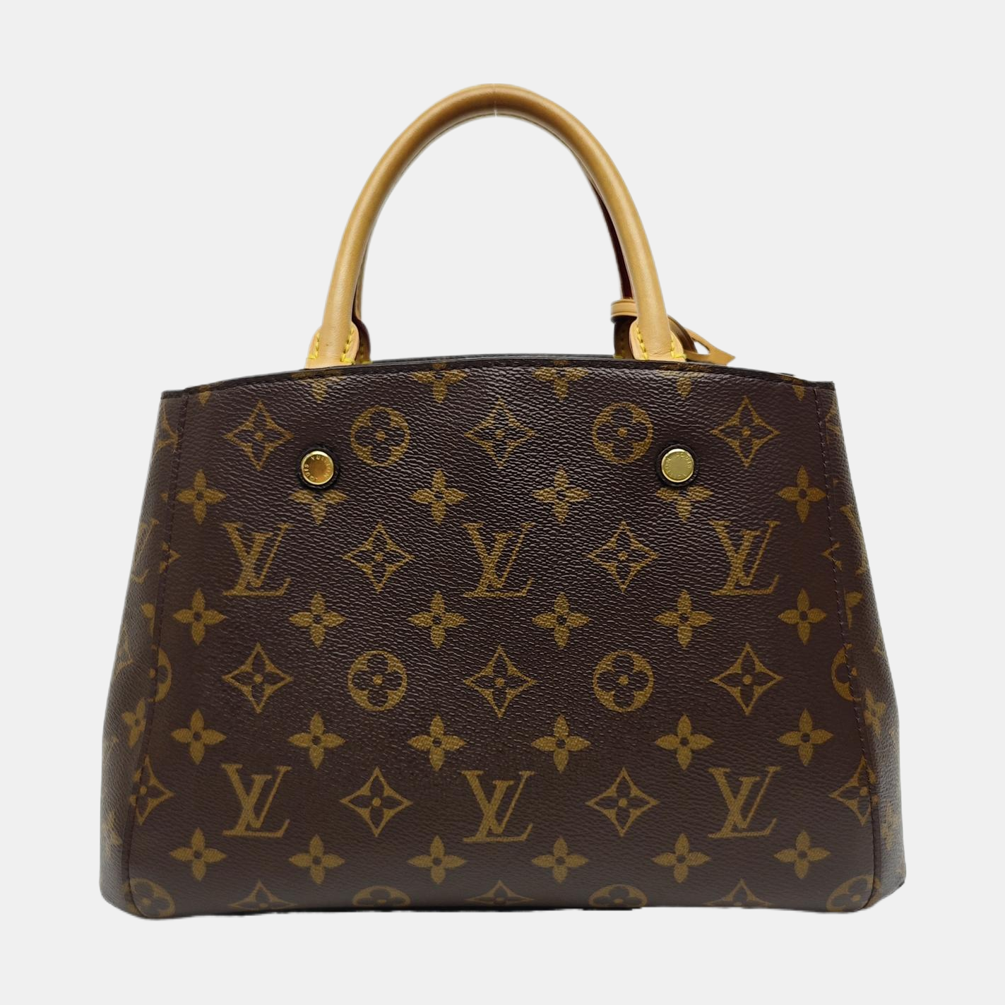MONTAIGNE Monogram Coated Canvas Brown