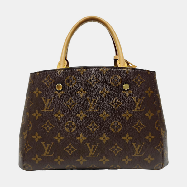 MONTAIGNE Monogram Coated Canvas Brown