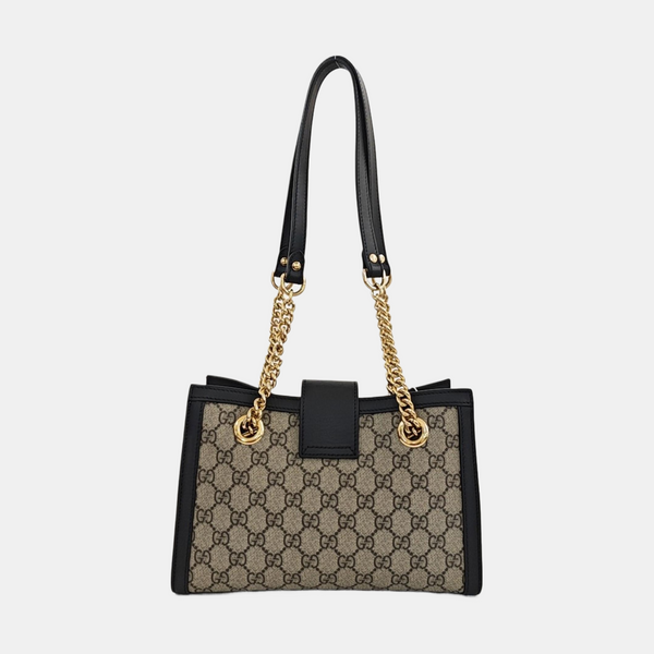 Padlock Small Monogram Coated Canvas Beige