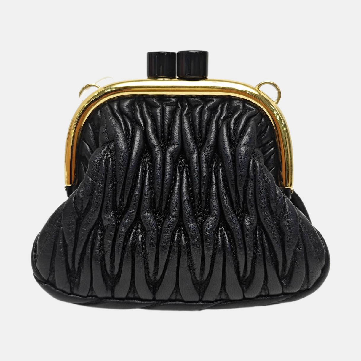 Miu Belle Lambskin Black