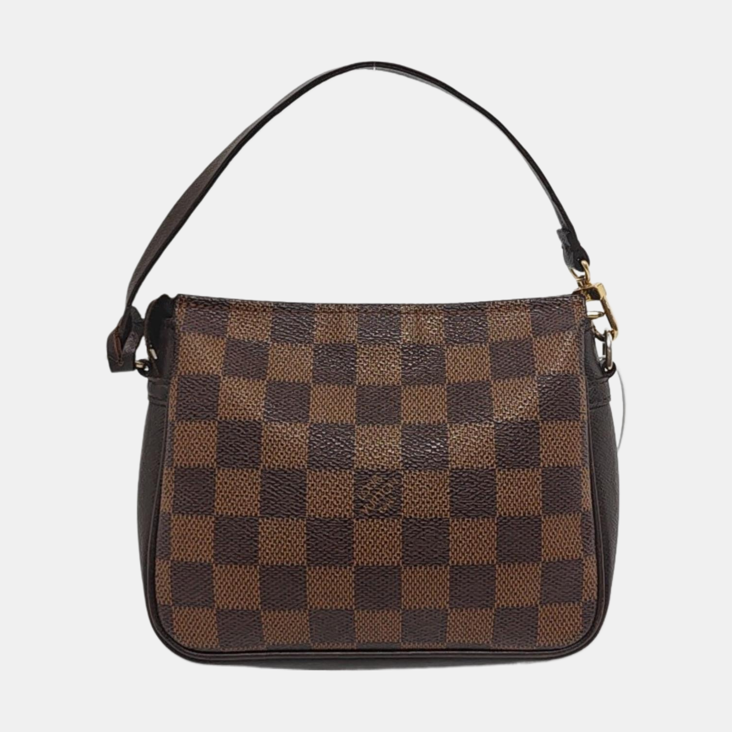 TROUSSE MAKE UP Damier Ebene Coated Canvas Brown