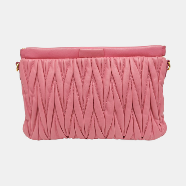 Matelassé Quilted Lambskin Red