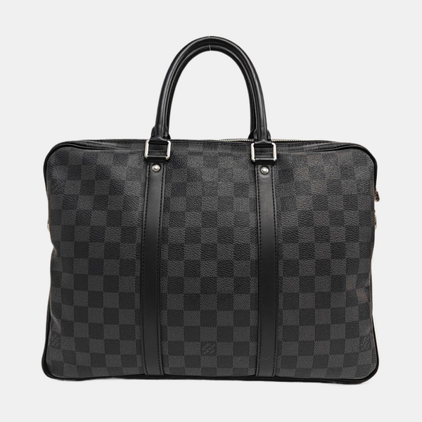 PORTE-DOCUMENTS PM Damier Graphite Coated Canvas Gray